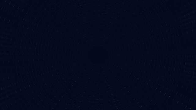 Nested concentric circuit pathways rotate in hypnotic equilibrium with iridescent prismatic highlights. Represents hardware optimization. Ideal for semiconductor and electronics brand content.