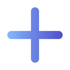 Obraz premium Add Create New Plus Sign Icon_Gradient Fill Icon