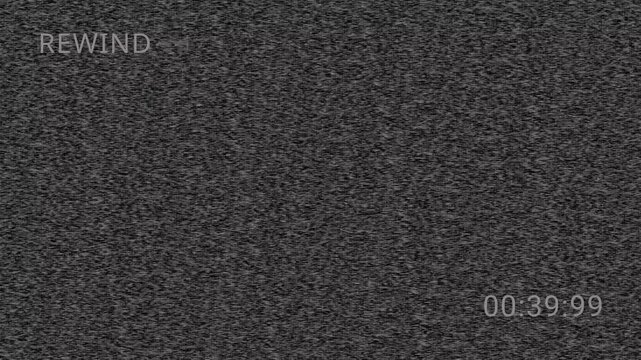 Aggressive Vintage VHS defects noise and tracking error. 4K analog rewind signal with realistic CRT artifacts. Premium retro glitch texture overlay