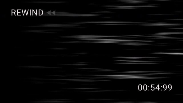 Premium Vintage VHS defects noise overlay. 4K analog VCR rewind signal with CRT artifacts. Cinematic static distortion for retro motion graphics