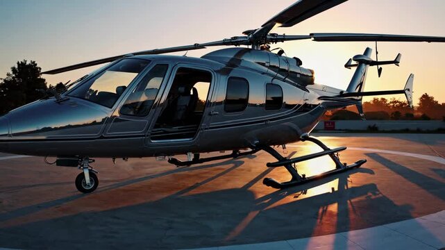 Executive helicopter for corporate transport and charter services