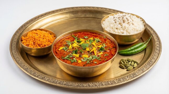 Akshay tritiya celebration dish with fried morsels on a decorative brass thali