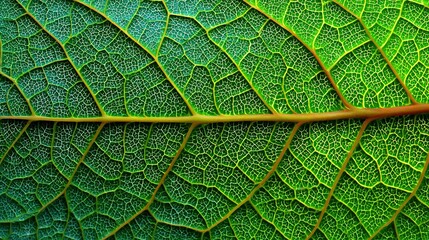 Fototapeta premium Colorful green leaf texture cracked pattern top view, green tone no shadows no gradient, high resolution hyper-realistic seamless tileable background