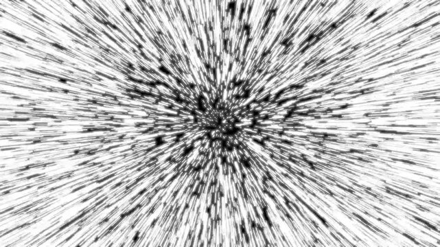 White warp speed hyperspace motion background