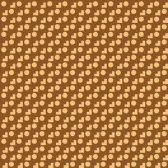 Fototapeta premium Retro Geometric Pattern with Circles and Squares vector background