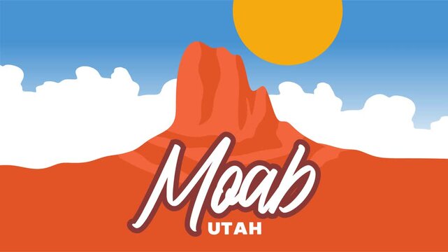 beautiful natural views and sky in moab utah