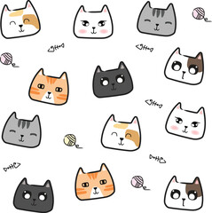 Cat-pattern-1 © Nuntaphorn