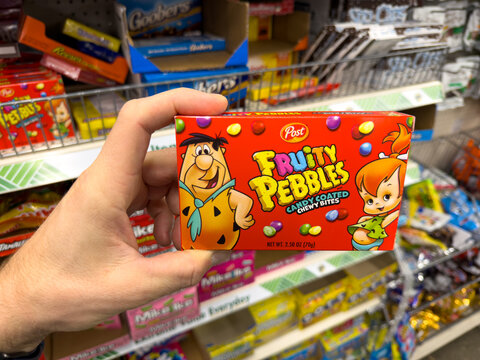 Fruity Pebbles Candy Bar Box Dollar Tree Store Candy Aisle