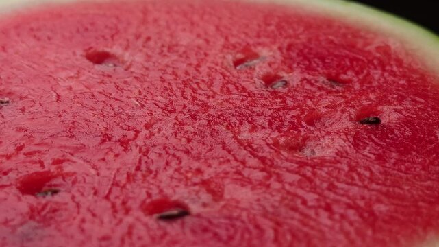 Closeup of fresh red watermelon fruit. 