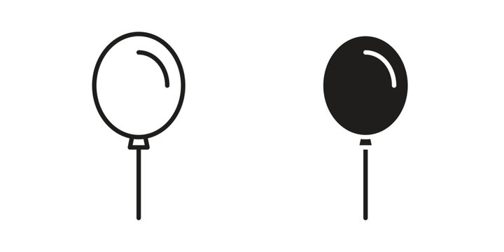 Balloon icon symbol, logo illustration. Vector graphics web design.