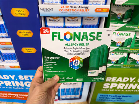 Flonase Allergy Relief Nasal Spray Multi Pack Costco Pharmacy Display