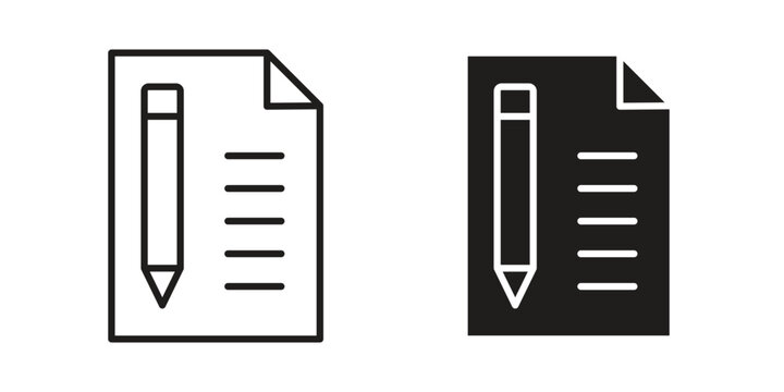 Declarations icon symbol, logo illustration. Vector graphics web design.