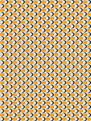 Optical Illusion Circular Pattern with Shifting Shapes vector background