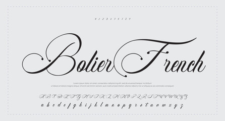  signature. Black letters isolated on white background. Greeting lettering for signing christmas letters sent by snail mail or e-mail, invitation, poster, postcard, banner © sufan