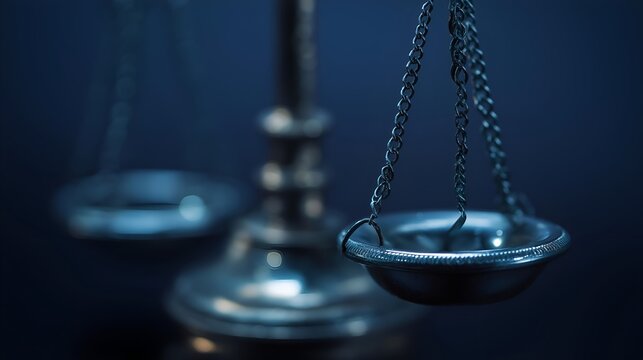 Close-up of a traditional balance scale symbolizing justice and fairness, ideal for legal and business contexts.