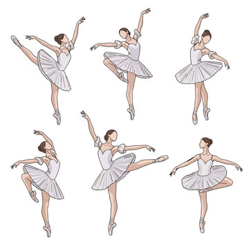 Ballet dancers in various poses.