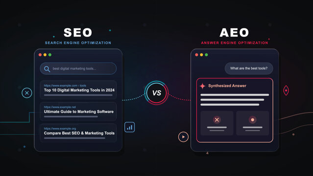 SEO vs AEO Search Engine vs Answer Engine Optimization Comparison