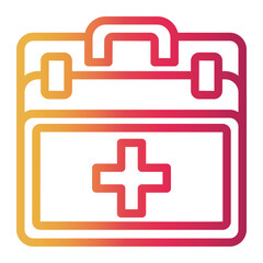 Fototapeta premium first and kit Line Gradient Icon