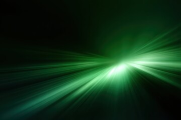 Obraz premium abstract green light rays speed motion technology background