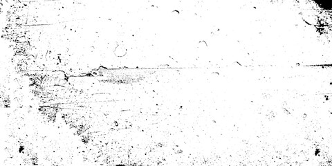 Fototapeta premium distressed grunge texture background with black ink brush strokes and grainy splatter on white, weathered vintage overlay effect for rustic design, abstract dirty grit element. 
