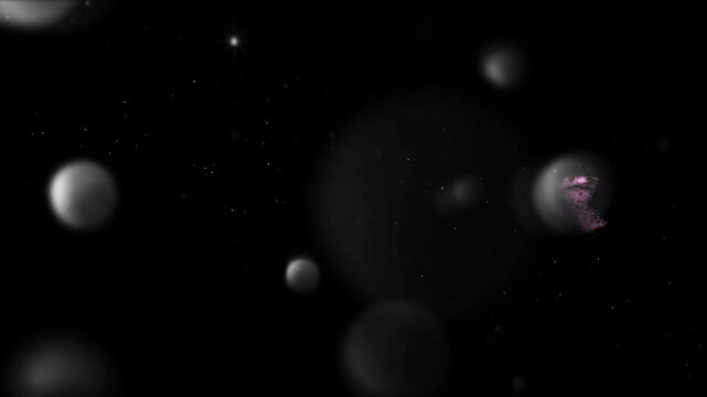 Striking graphic design featuring the bold white text power changes everything surrounded by vibrant pink brush strokes and glowing particles on black.