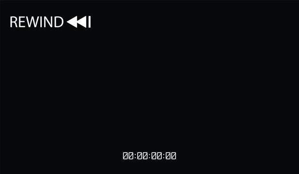 Retro vcr rewind screen overlay dslr background hd. Rewind button on media player
