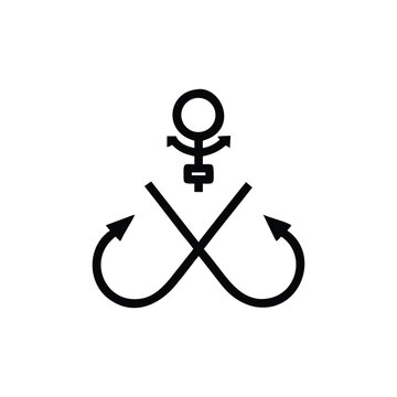 Feminine symbol evolving into endless cycle