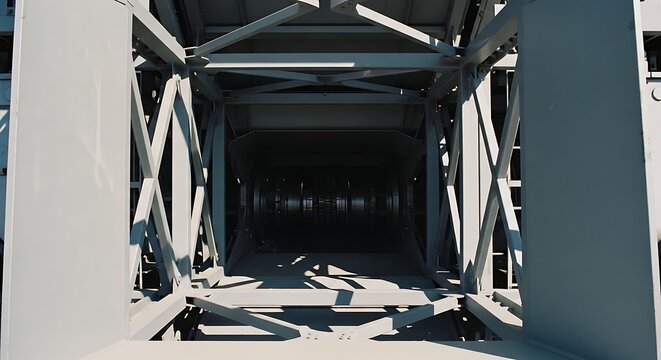 Architectural steel framework and industrial metal structure