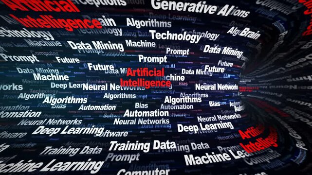 ARTIFICIAL INTELLIGENCE Keywords Animation on Tunnel Walls, Background, Loop
