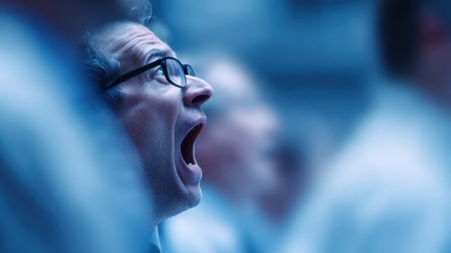 market panic concept traders reacting to sudden stock collapse