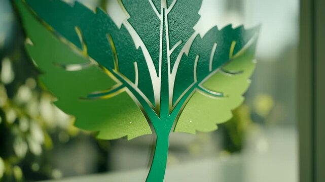 A green leafy plant decoration indoors.
