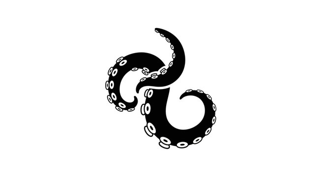 Tentacle with suckers curled up tight.