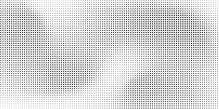 Grunge halftone corner gradient. Distress fading grit noise background. Retro pixel backdrop texture. Black and white sand wallpaper. Vector textured gritty surface. Anime or manga style comic overlay