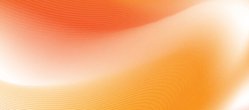 Abstract orange gradient wave background with smooth flowing lines and soft light texture, modern digital design concept for creative professionals working on website banners and presentations