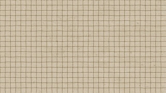 Faintly textured beige grid paper background with subtle aged visual motion footage