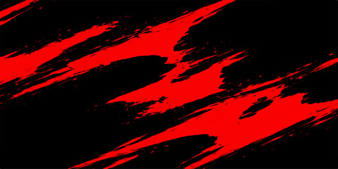 Abstract striking bloodstain red streaks dramatically slashed across the canvas. A bold, emotional statement. © DreamLoom