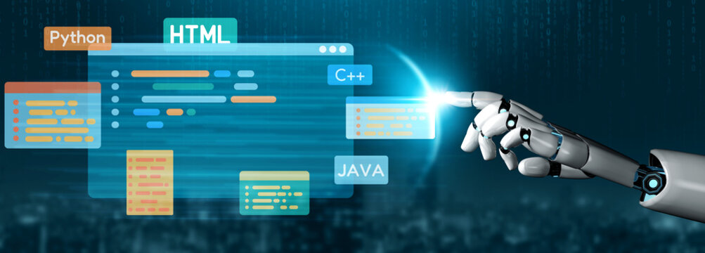 AI artificial intelligence assists software development through smart coding tools, virtual assistant debugging, and intelligent automation in digital product creation. Vouch