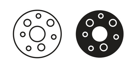 Rubber ring icon for web apps, mobile apps. Graphic element illustration © Pop