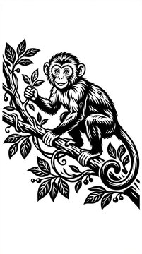 monkey vector illustration
