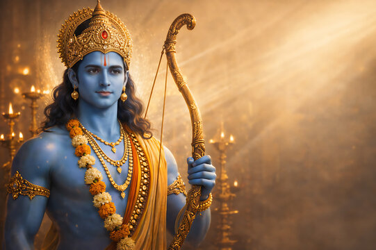 Lord Shri Ram portraits for Ram Navami, Diwali, Dussehra, Vijayadashami, Ramlila, Deepotsav Ayodhya, Ram janmotsav, Festival Marketing, Greeting Cards, Social Media