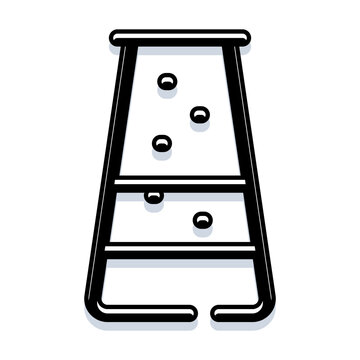 Galton box mechanism demonstrating the principles of probability, statistics, and normal distribution with falling balls creating a bell curve, useful for education and data science concepts