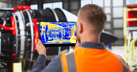 Aerospace Specialist Conducts Detailed Thermal Imaging Inspection