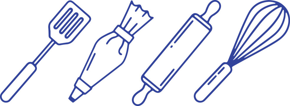 Essential kitchen utensils for baking and cooking tasks