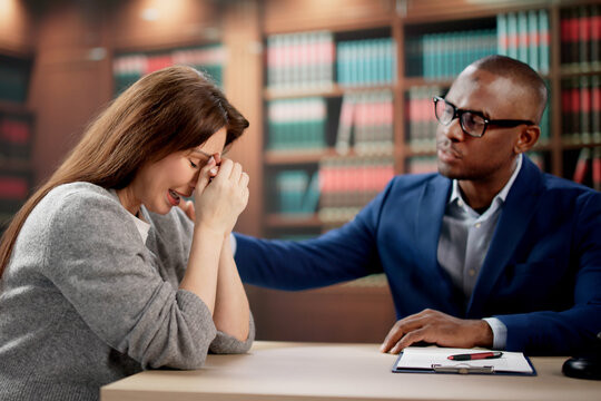 Young Woman Discusses Legal Claim