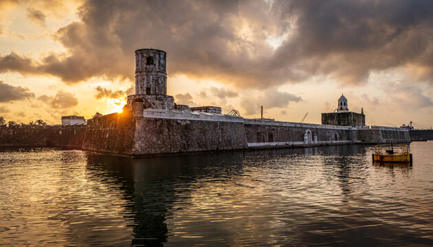 San Juan de Ulua Fortress at sunrise