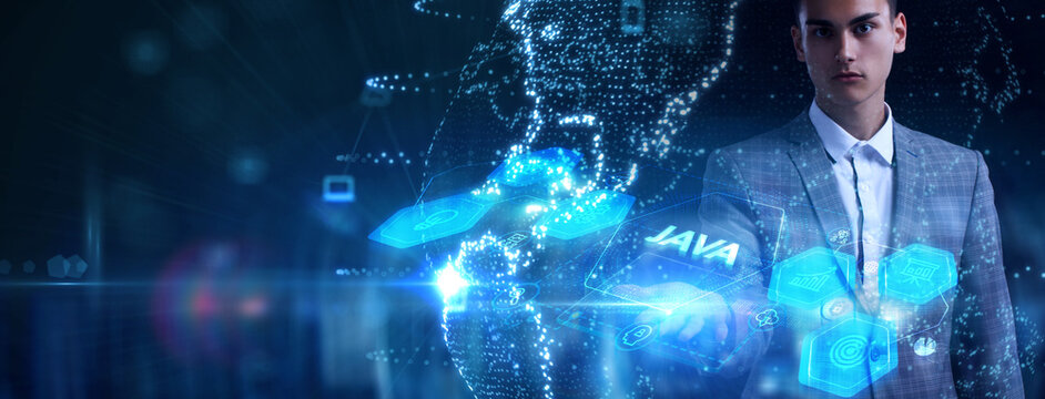 Software, web development, programming concept. Programming languages java and program. Software development.