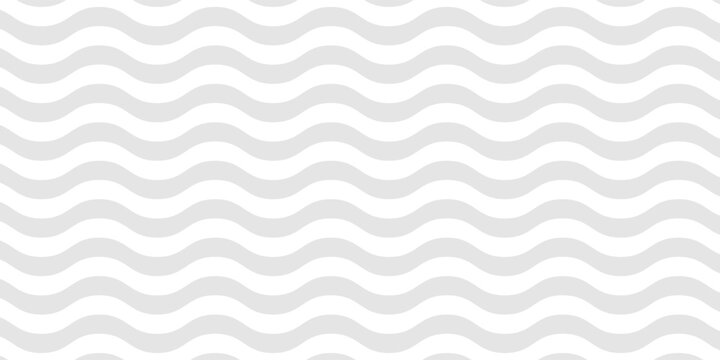 Simple minimal diagonal wavy lines pattern. Vector seamless texture with thick waves, curvy stripes. Simple abstract grey shapes on transparent background.