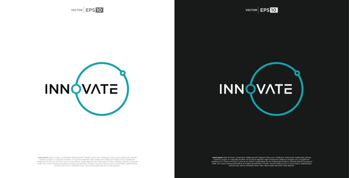 Innovate Circle Logo Design - Modern Technology and Business Concept