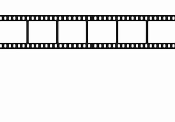 Fototapeta premium Cinema film strip frame template for video production and photography