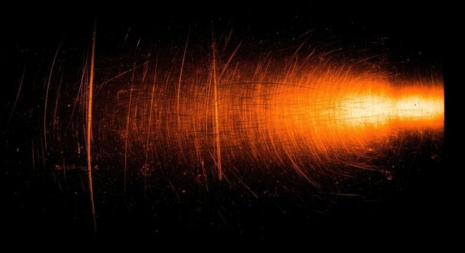 Abstract Light Streaks on Black Background.